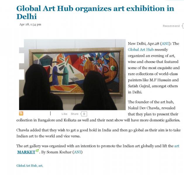Global Art Hub Organizes art exhibition in New Delhi